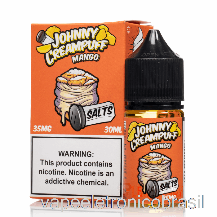 Vape Recarregável Manga - Johnny Creampuff Salts - 30ml 35mg